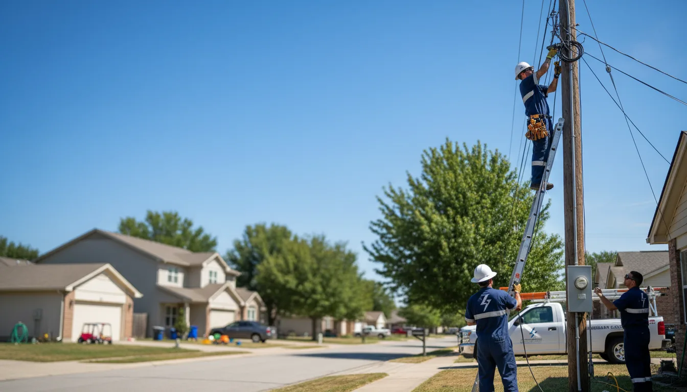 Residential electrician providing installation services in Central Point, OR